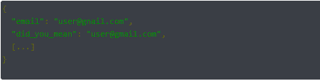 Mailboxlayer email marketing API's alternative email ID suggestion