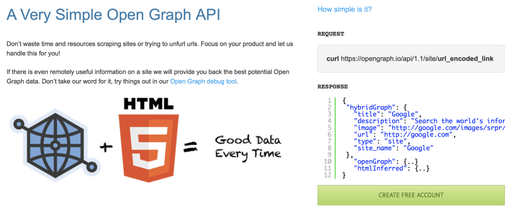 Open Graph API