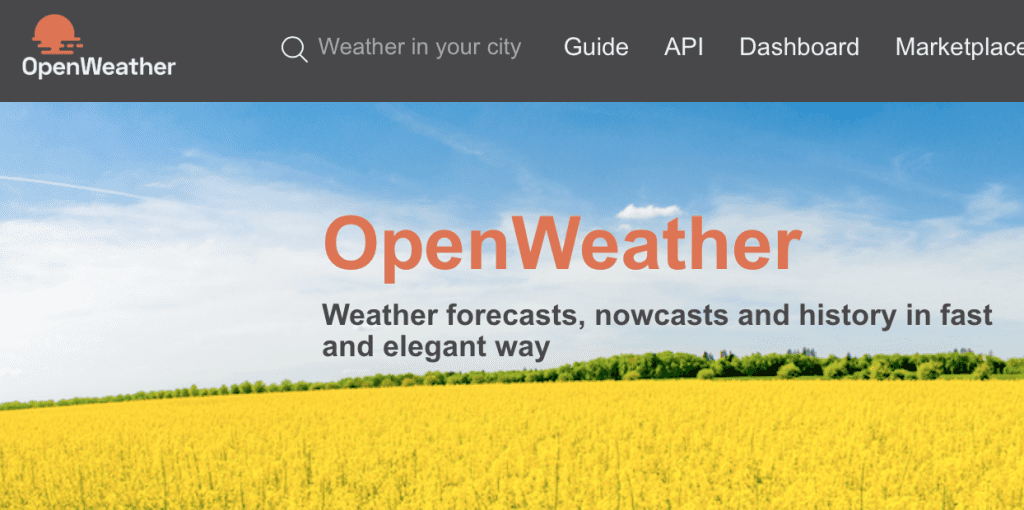 openweather weather APIs
