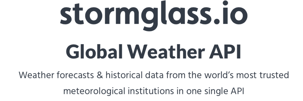 stormglass.io weather APIs