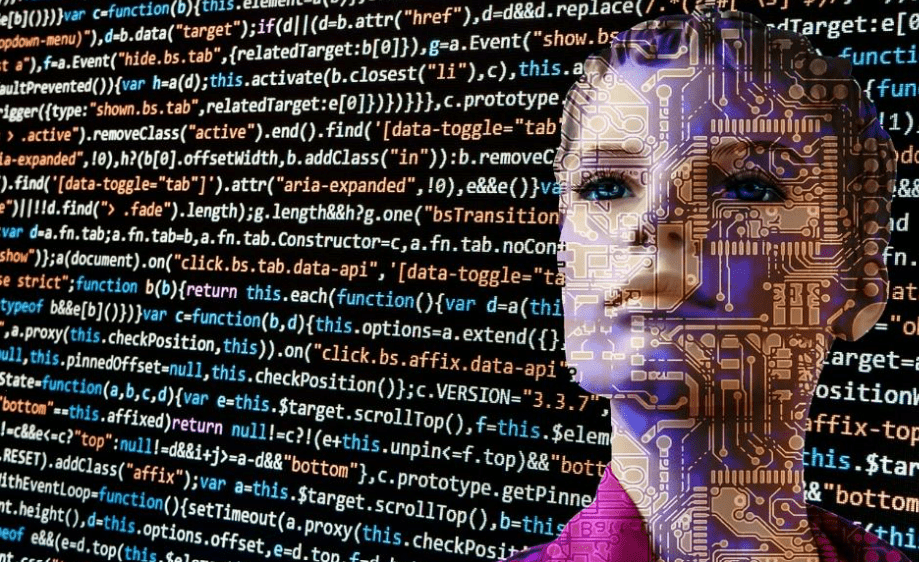 the unique world of openai-api integration: human silhouette in front of codes