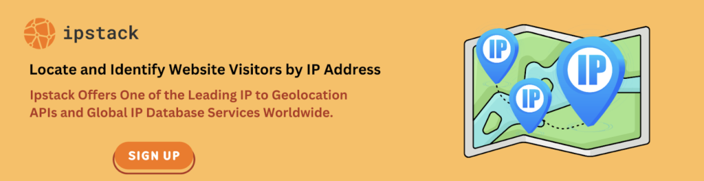 Ipstack signup banner