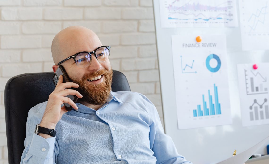 a person talking on the phone