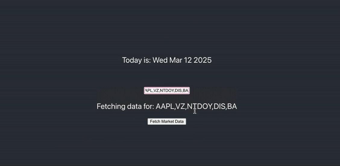 flight displayed in the UI