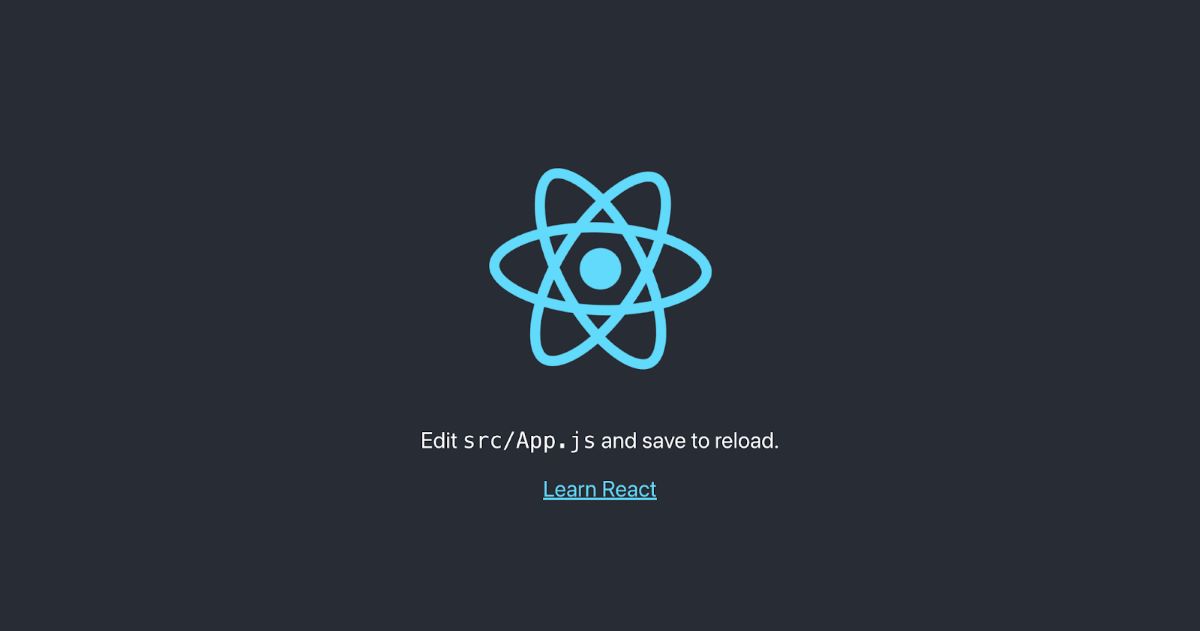 Basic Create React App startup visualization