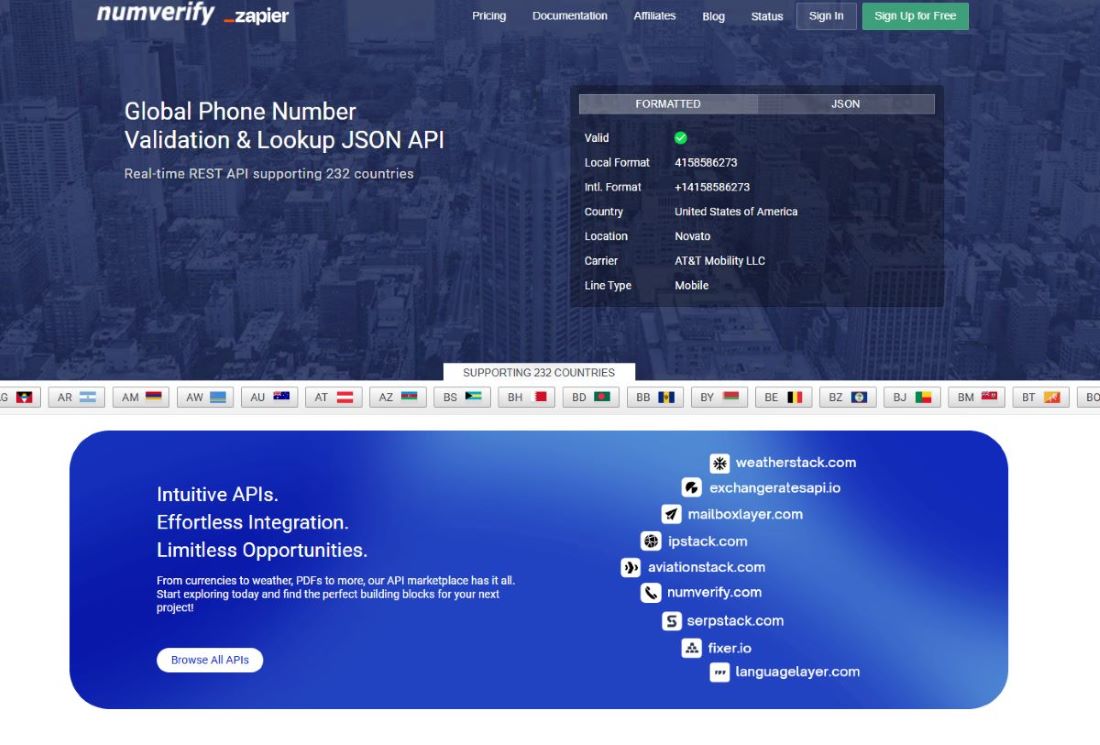 Numverify - Validate phone numbers before sending SMS campaigns