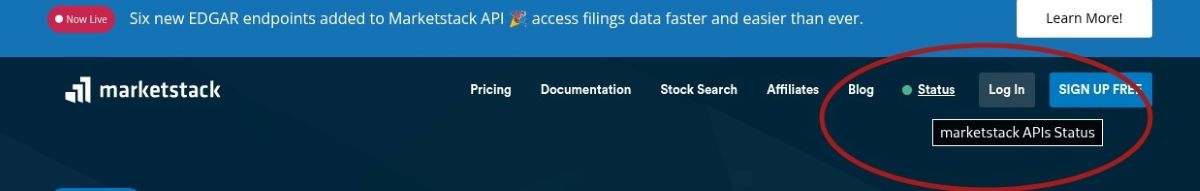 Marketstack Api Status