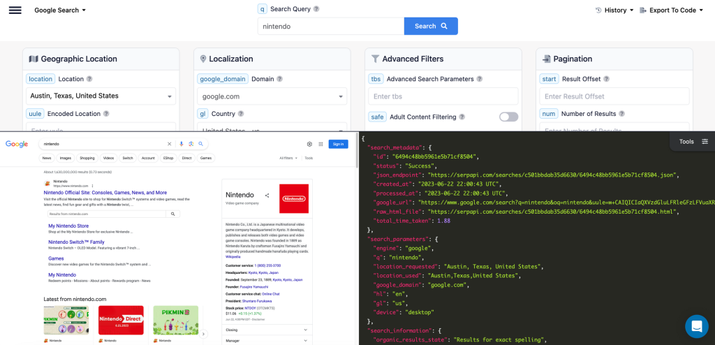 SerpApi Best for rapid prototyping