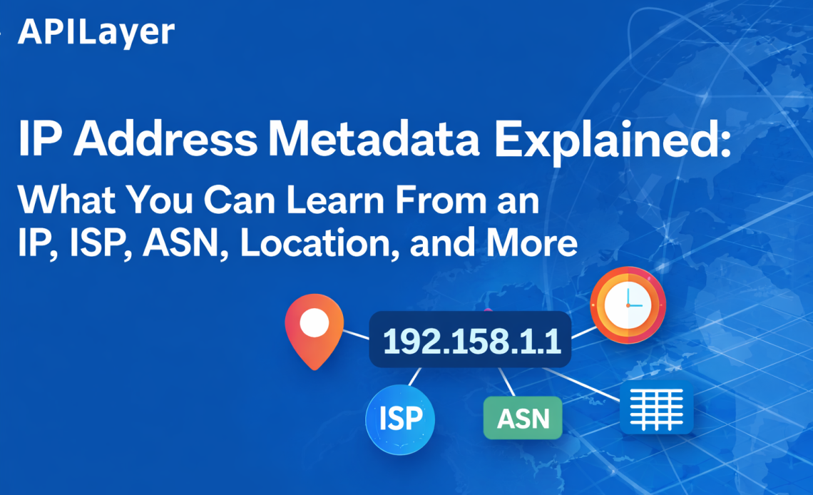 P address metadata explained with IP, ISP, ASN, and location data visualization