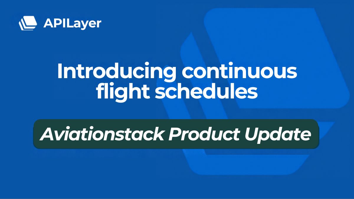 Introducing continuous flight schedules